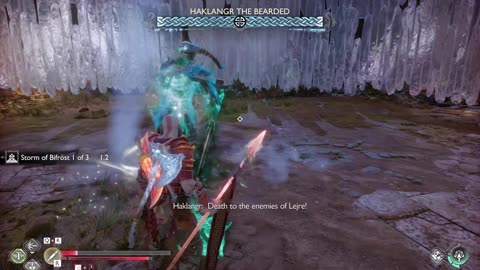 God of War Ragnarok - Kratos Vs. Haklangr the Bearded ( NG+ ).