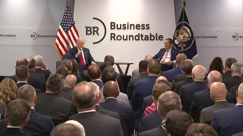 Trump speaks to top CEOs at business roundtable meeting((03.11.2025))