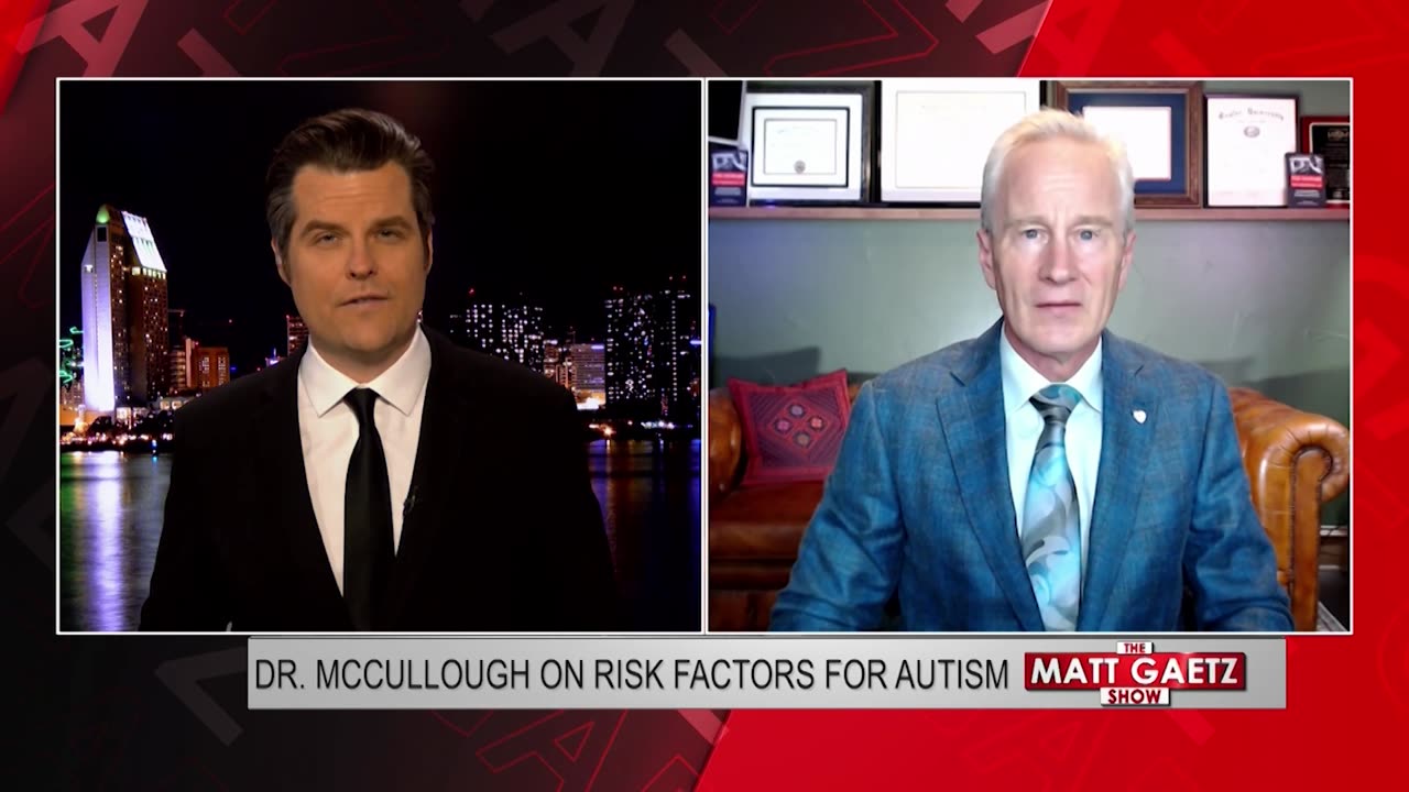 CDC Bombshell Report on Autism Epidemic: Dr. McCullough with Matt Gaetz on One America News Network