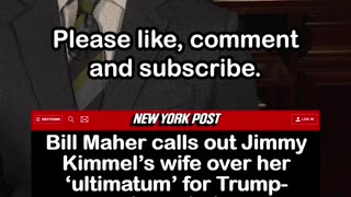 Bill Maher calls out Jimmy Kimmel’s wife for ‘ultimatum’ to Trump-voting relatives