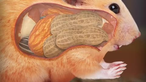 ¡Todo esto pueden almacenar los Hámsters en sus mejillas! 🐹🥜