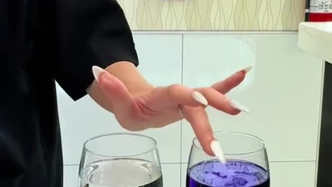 Singing Wine Glass with Water and Nail Liquid