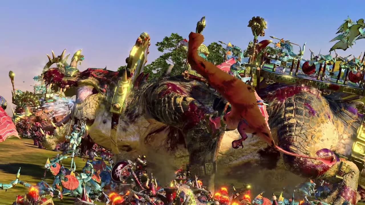 Chaos Dwarfs π₯ οΎ π₯ Lizardmen - Total War_ Warhammer 3 Cinematic Battle