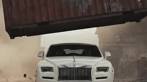 What Happens When a Shipping Container Crushes a Luxury Car?