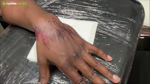Flame Tattoo On The Hands🔥