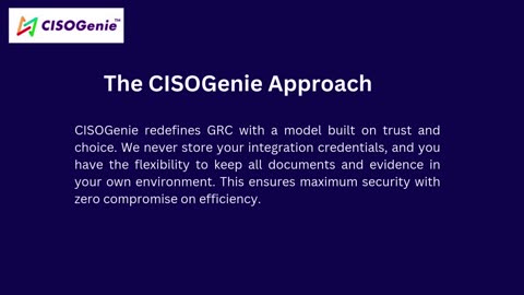 Why Your GRC Tool Shouldn't Hold Your Keys? How CISOGenie is changing the game?