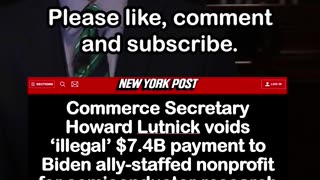Trump Admin Voids ‘Illegal’ $7.4B Payment to Biden Ally-Staffed NGO