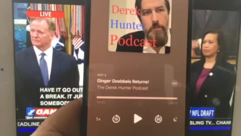 Derek Hunter 05/05/25 finis WMAL AppStore streaming radio with iPhone and Derek now