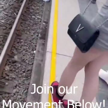 Irish elderly man being thrown on to tracks by migrant