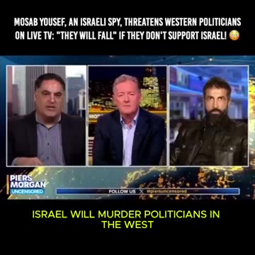 Israeli agent threatening to murder any politician in the west that doesn’t back Israel.