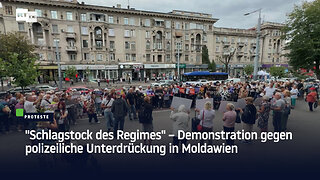 "Schlagstock des Regimes" – Demonstration gegen polizeiliche Unterdrückung in Moldawien