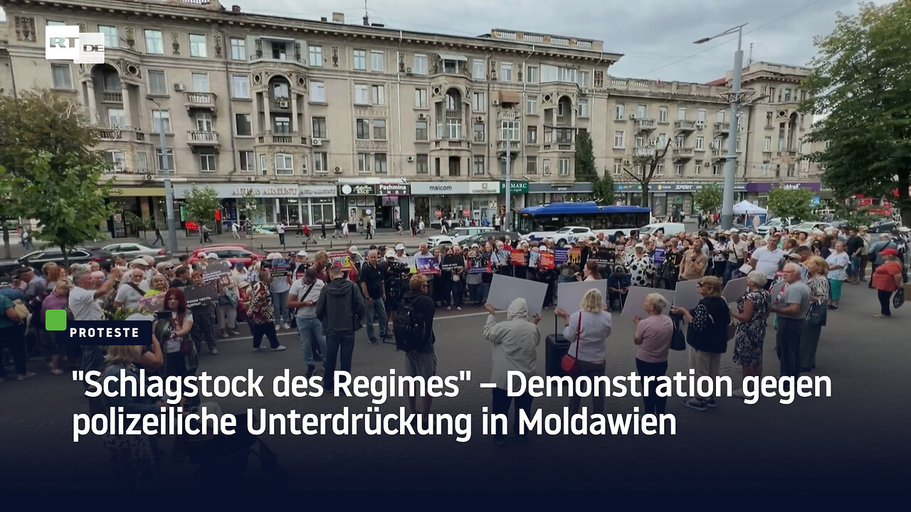 Schlagstock des Regimes – Demonstration gegen polizeiliche Unterdrückung in Moldawien