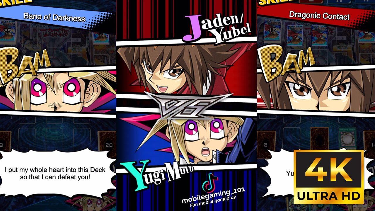 [4K Raw Uncut] Yugi Muto Dark Magician VS Jaden/Yubel Neos , 武藤 遊戯 VS ユベル融合十代 , 遊☆戯☆王 デュエルリンクス