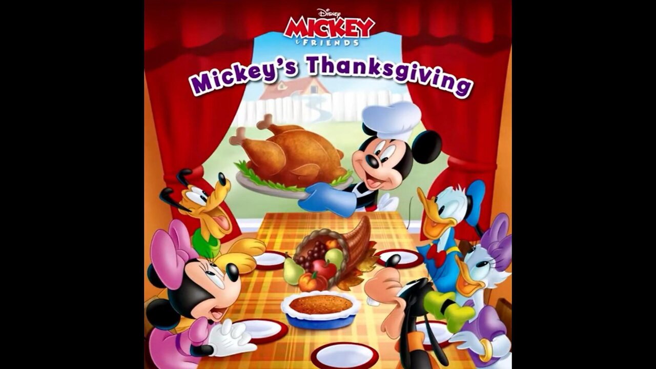 "Mickey's Thanksgiving" Read Along Book