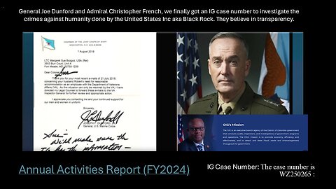 Update: IG investigation: RAID, Frankie's Murder, Denial of medical, & household items