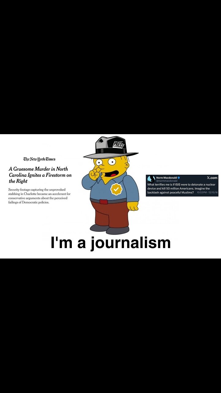 New York Times Does the Norm Macdonald Meme As Gruesome Murder Ignites A Firestorm On The Right