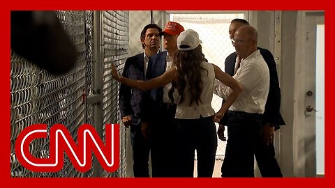 Trump tours Florida's controversial new migrant detention center