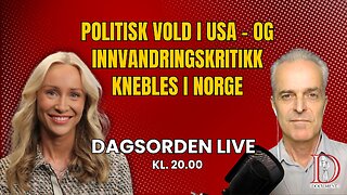 Politisk vold i USA – og innvandringskritikk knebles i Norge | Dagsorden LIVE 22. mai
