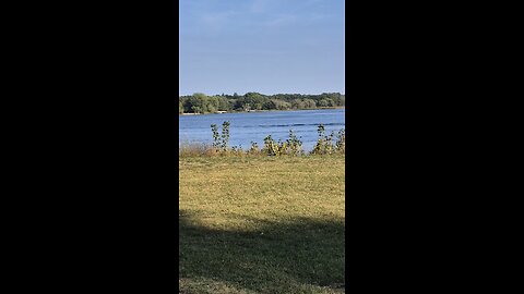 Flying big over the lake