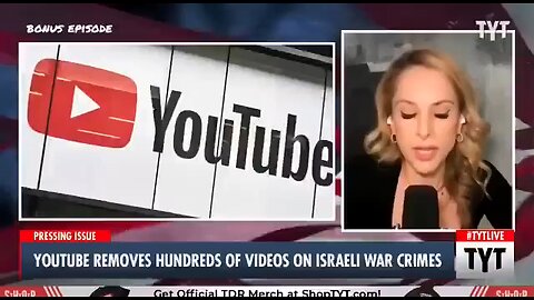 Ana Kasparian exposes YouTube’s secret deletion of 700+ videos documenting Israeli war crimes. 🇮🇱