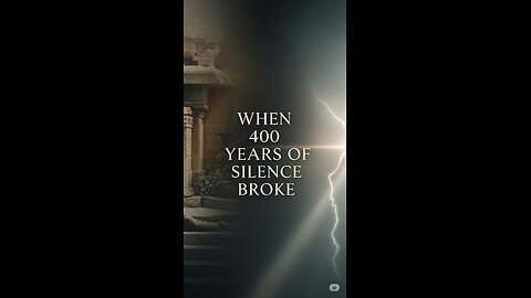 Matthew in <60 Seconds — When 400 Years of Silence Broke