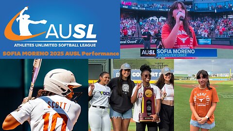 AUSL | Athletes Unlimited Softball League National Anthem by 15 year old singer Sofia Moreno