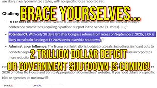 Worthless Congress is Back!! $2 Trillion Deficit CR/Omnibus or Gov Shutdown Is Coming!!