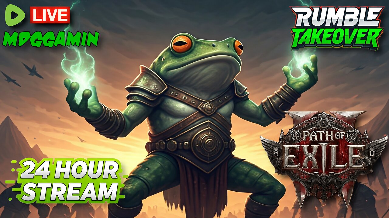🔴LIVE - Path Of Exile 2 Patch 0.3 - 24 HOUR STREAM - Chilling & Chatting- #RumbleTakeover