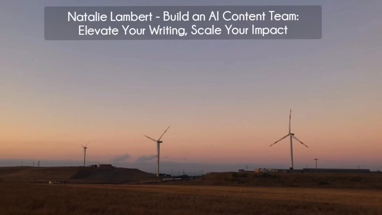 (courseslibrary.com)Natalie Lambert Build an AI Content Team Elevate Your Writing, Scale Your Impact