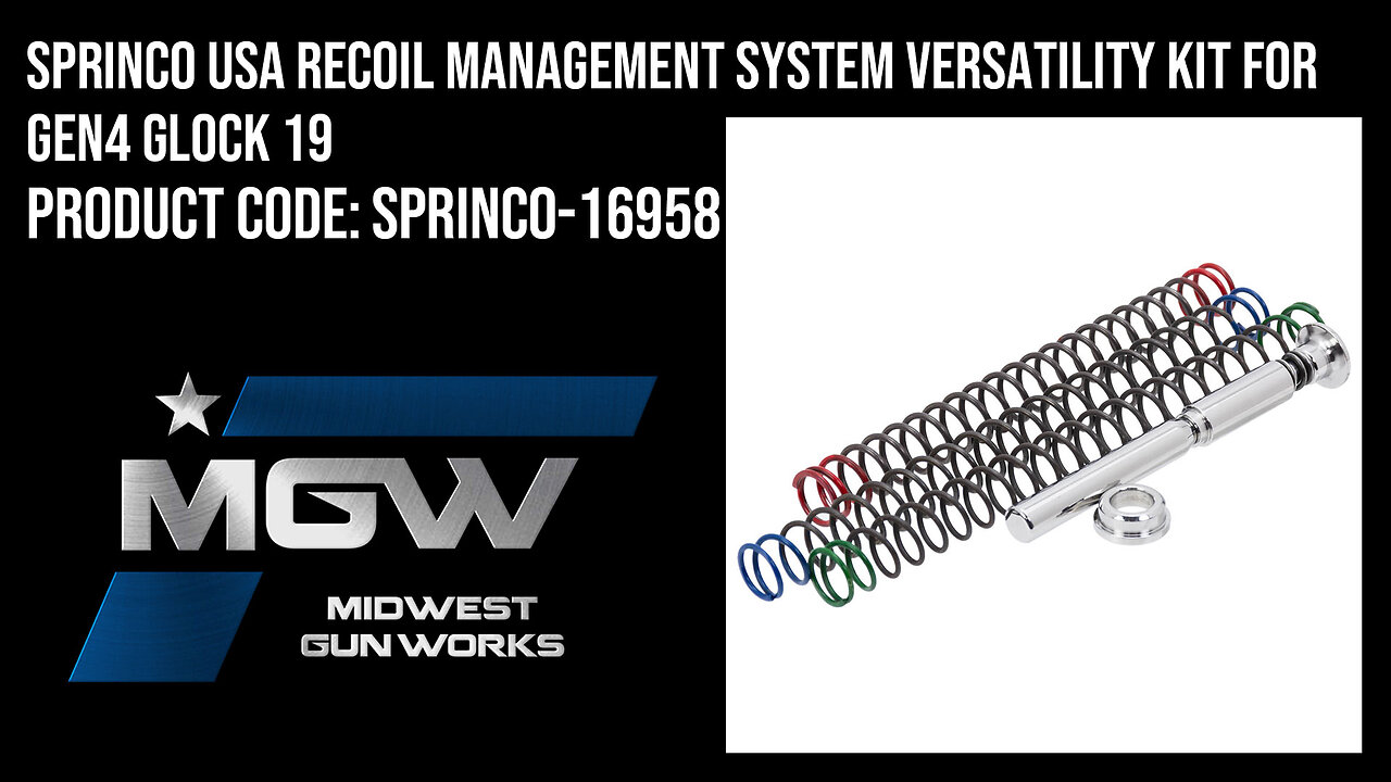 Sprinco USA Recoil Management System Versatility Kit For Gen4 Glock 19 - SPRINCO-16958