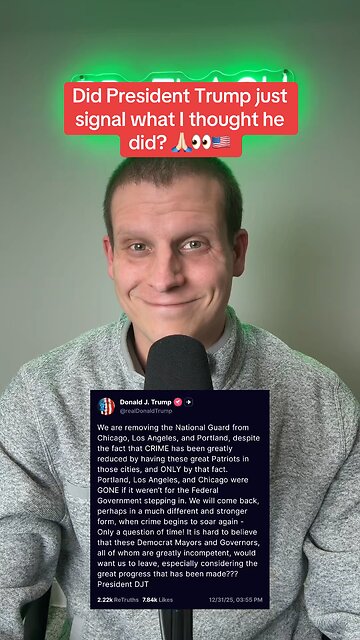 Did President Trump just hint at the Insurrection Act?