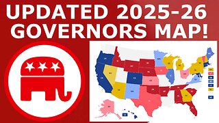 Updated 2026 Governors Map Prediction (June 1, 2025)