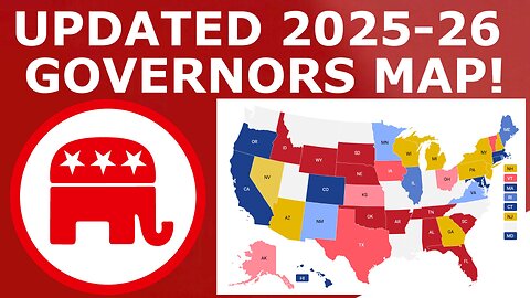 Updated 2026 Governors Map Prediction (June 1, 2025)