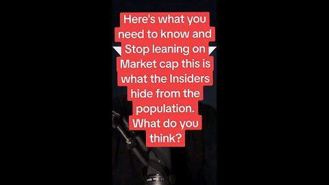 Stop leaning on market Cap!