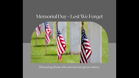 Lest We Forget