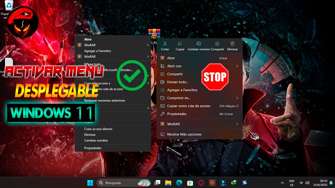 COMO ACTIVAR MENU EXTENDIDO EN WINDOWS 11 TRUCO FACIL y RAPIDO ALIENDELTA X