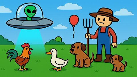 Farmer vs Alien Spaceship