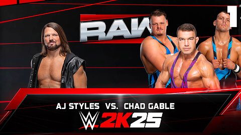 WWE 2K25 Raw June 9th 2025 - Match 1: Styles Clash!