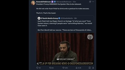 Kash Patel flip flop on jeffrey epstein client list; liberal democrat aoc twiting Pres Trump rapist?