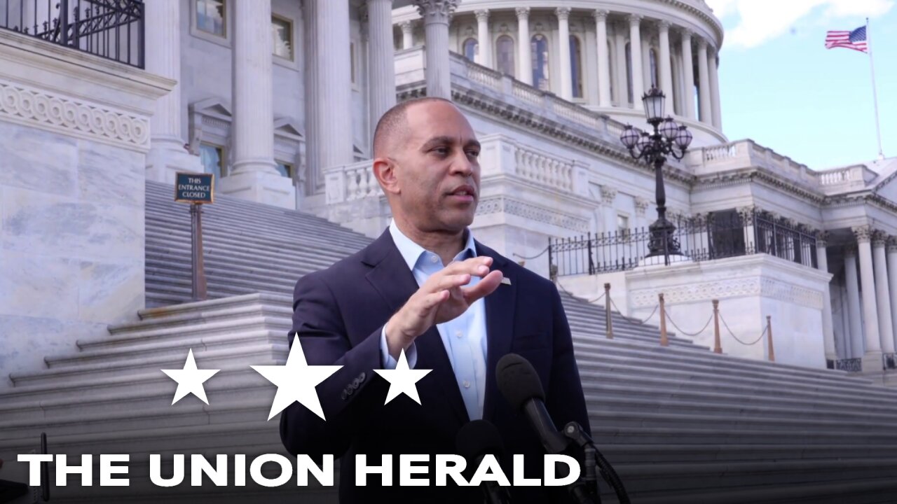House Democratic Leader Jeffries Holds a Press Conference on the 23rd Day of the Government Shutdown