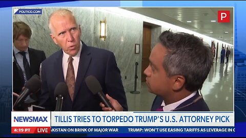 TILLIS TRIES TO TORPEDO TRUMP'S U.S. ATTORNEY PICK
