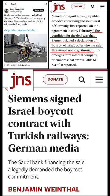 Siemens Spain CEO and Family Die in Hudson River Helicopter Crash🤔