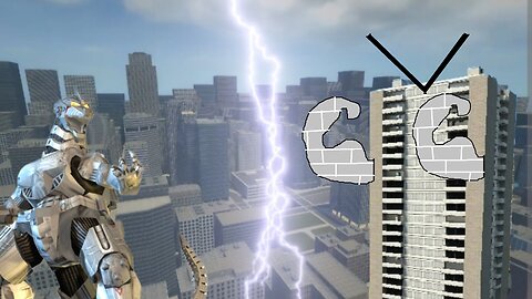 GigaBash: Playing arcade mode as Mechagodzilla (Hard mode, No death)