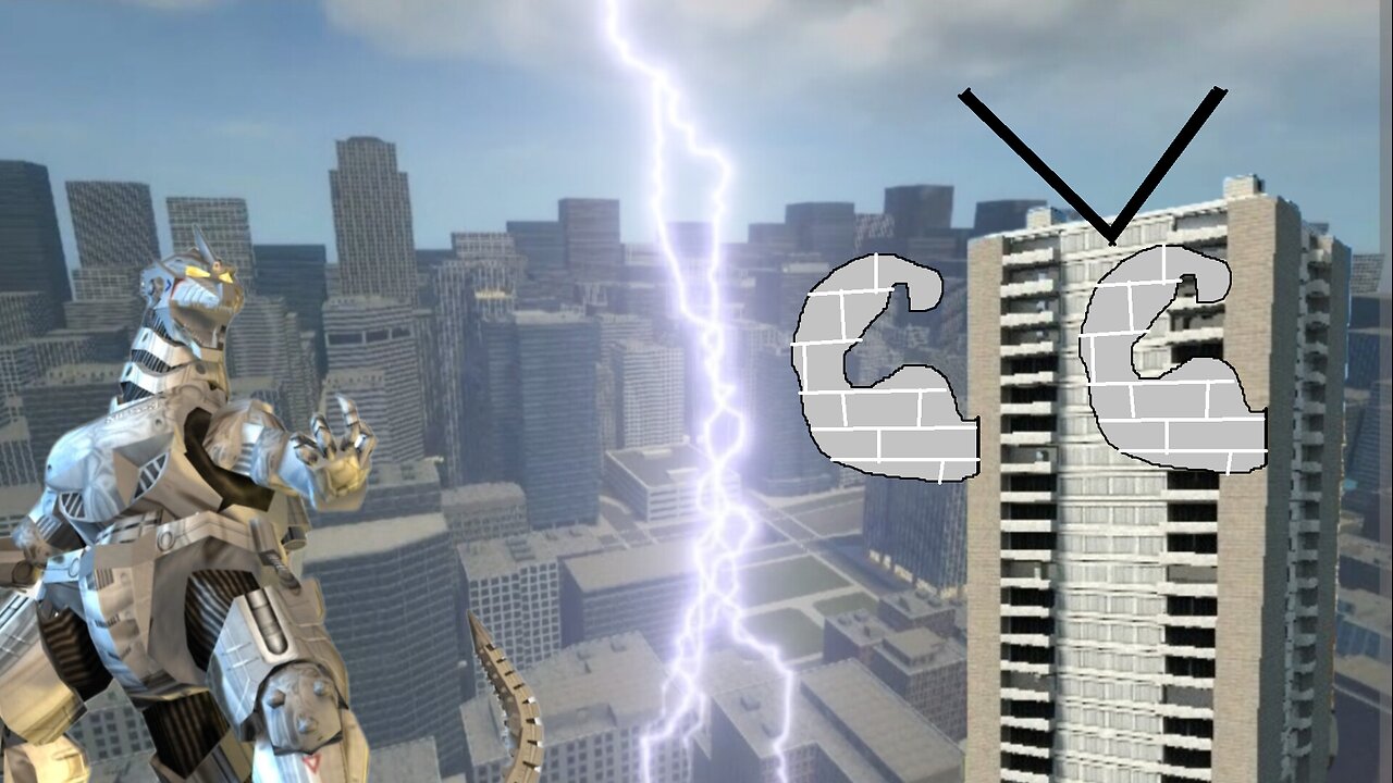 GigaBash: Playing arcade mode as Mechagodzilla (Hard mode, No death)