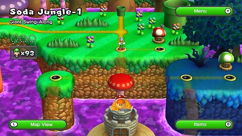 New Super Luigi U (Soda Jungle & Rock-Candy Mines)