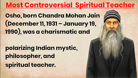 Osho || The Most Controversial Mystic and Spiritual Teacher || The life Story || Through English
