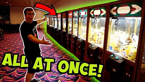 10 CLAW MACHINES AT ONCE, WHAT WILL HAPPEN?