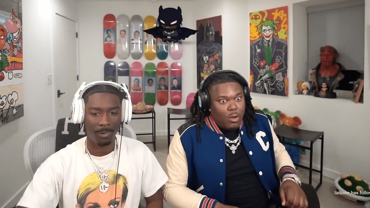 Lucki Gets Scared by Batman Sub Alert on BruceDropEmOff’s Stream