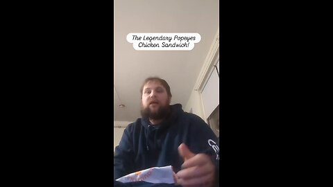 Trying Popeyes Legendary Chicken Sandwich!