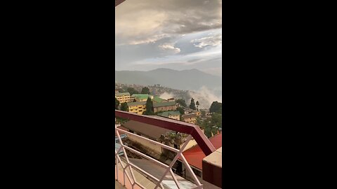 #darjeeling View from hotel balcony | #darjeelingtour #shorts #familytrip #sharmistha